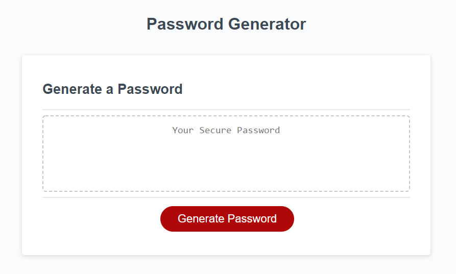 Password Genereator